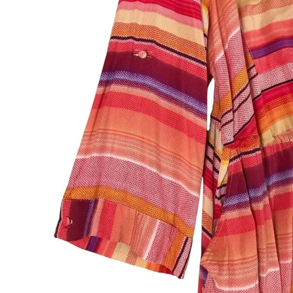 Torrid Shirt Dress Zip Front Size 3 3X Pockets Drawstring Waist Roll Tab Sleeves - Picture 8 of 15